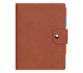 Personal Diary or Organiser Book with Brown Leather Cover. 3d Re