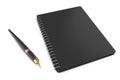 Personal Diary or Organiser Book with Pen. 3d Rendering Royalty Free Stock Photo
