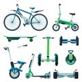 Personal Eco Friendly Electric Alternative Transport Collection, Segway, Gyroscooter, Electro Bike, Monowheel Vehicles