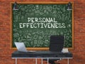 Personal Effectiveness - Hand Drawn on Green Chalkboard.