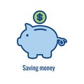 Personal Finance - Responsibility Icon - concept involves saving money