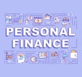 Personal finance word concepts banner