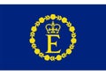 Personal flag of Queen Elizabeth II Royalty Free Stock Photo