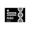 personal genetic testing kit glyph icon vector illustration Royalty Free Stock Photo