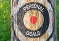 Personal Goals Royalty Free Stock Photo