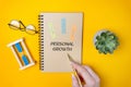 Personal growth concept. Process of improving self-awareness, developing new skills, expanding knowledge