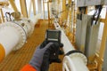 Personal H2S Gas Detector,Check gas leak. Royalty Free Stock Photo