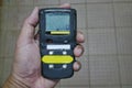 Personal H2S Gas Detector,Check gas leak. Safety concept Royalty Free Stock Photo