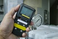 Personal H2S Gas Detector,Check gas leak. Safety concept Royalty Free Stock Photo