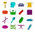 Personal hygiene icon set, color outline style Royalty Free Stock Photo