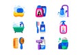 Personal hygiene icon set