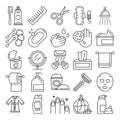 Personal hygiene icon set vector isolated Royalty Free Stock Photo