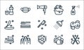 personal hygiene line icons. linear set. quality vector line set such as scissors, guard, toothbrush, washing hand, nails, razor,