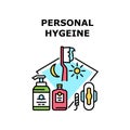 Personal Hygiene Vector Concept Color Illustration