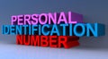 Personal identification number