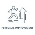 Personal improvement vector line icon, linear concept, outline sign, symbol