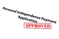 Personal Independence Payment Application Approved Royalty Free Stock Photo