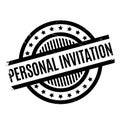 Personal Invitation rubber stamp Royalty Free Stock Photo