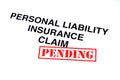 Personal Liability Insurance Claim