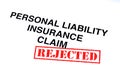 Personal Liability Insurance Claim