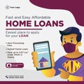 Banner design of home loans