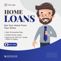 Banner design of home loans