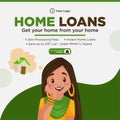 Banner design of home loans