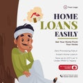 Banner design of home loans easily
