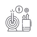 Personal loans icon, linear isolated illustration, thin line vector, web design sign, outline concept symbol with Royalty Free Stock Photo