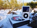 Personal MP3 player to listen to your favorite tunes, artists and music. This player takes up little space, weighs little