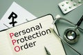 Personal Protection Order PPO is shown on the photo using the text Royalty Free Stock Photo