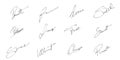 Personal signature autograph collection