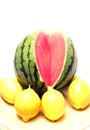 Personal size watermelon Royalty Free Stock Photo