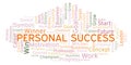Personal Success word cloud.