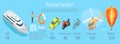 Personal Transport Infographic Statistics of Usage