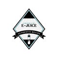 personal vaporizer e-cigarette e-juice liquid label badge