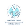 Personal vision concept icon