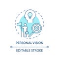 Personal vision concept icon Royalty Free Stock Photo