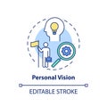 Personal vision concept icon