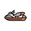 personal watercraft color icon vector illustration