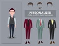 Personalised men avatar - business series