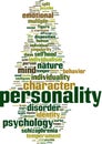 Personality word cloud Royalty Free Stock Photo