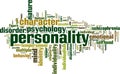 Personality word cloud Royalty Free Stock Photo