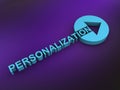 personalization word on purple