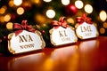 Personalized Christmas Name Plaques Handcrafted Festive Delights.AI Generated