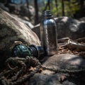 Personalized Hiking Water Bottle on Mountain Trail