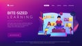 Personalized learning concept landing page