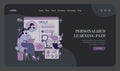 Personalized Learning Path Vector Illustration Royalty Free Stock Photo