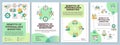 Personalized marketing profits green brochure template