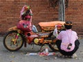 Customized colourful motorbike Chiangmai Thailand